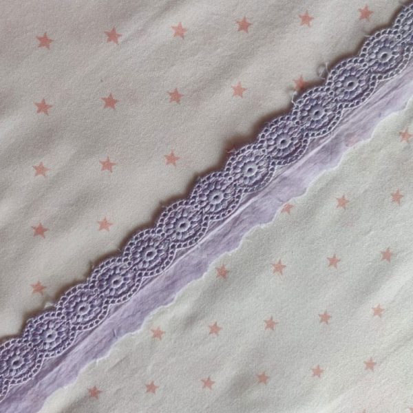 Cotton Hakoba One Sided Lace Trim, 1 metre, 1 Inches