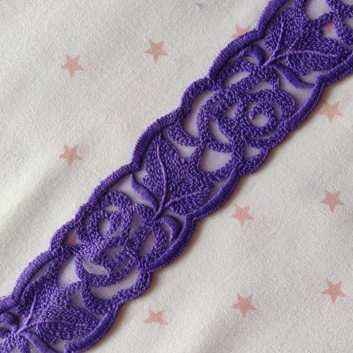 Rose Lace Trim, Embroidery Lace Trim 1 Metre, 2 inches