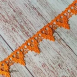 Orange Hanging Cotton Lace Trim