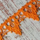 Orange Hanging Cotton Lace Trim