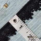 Black Tiny Cotton Lace