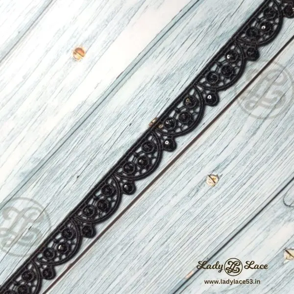black-tiny-scolap-sequence-lace-2 Black Tiny Scallop Sequin Lace