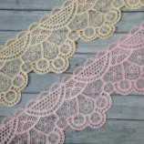 Elegant Crochet Organza Scolap Lace