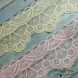Elegant Crochet Organza Scolap Lace