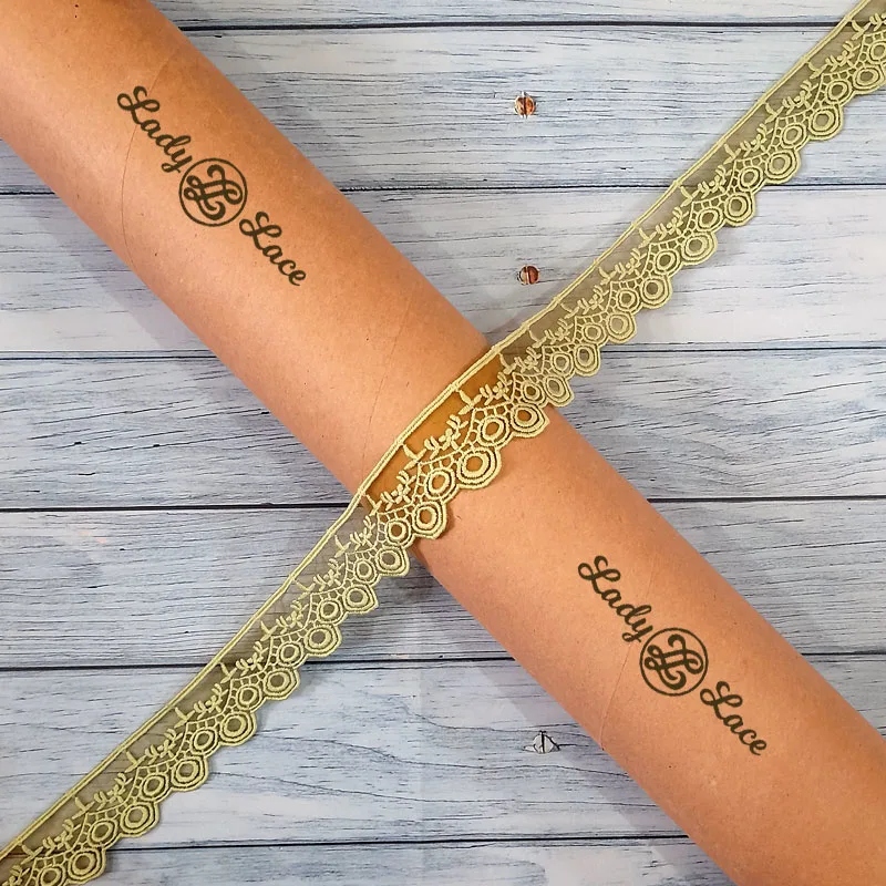 mehndi-green-organza-hanging-lace-trim-1-inch-wide-1-yard-length-1 Mehndi Green Organza Hanging Lace Trim – 1 Inch Wide, 1 Yard Length