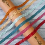 Tiny Two-Sided Lace Trim – Delicate & Versatile for All Your Creative Projects