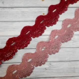 Wave and Dot Sequin Lace Trim – Sparkling Elegance in Every Stitch
