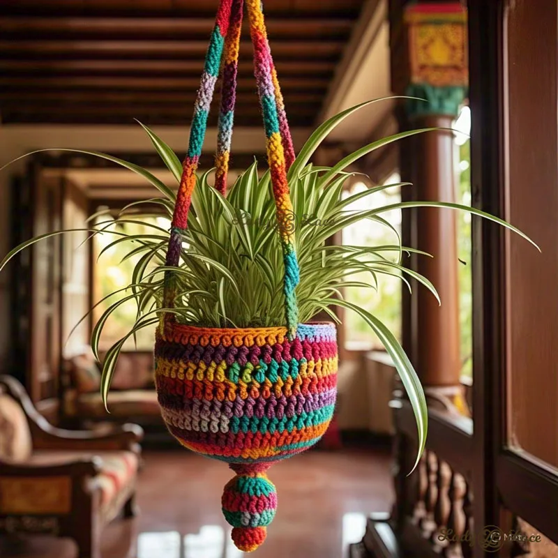 How to Crochet Hanging Potted Plants