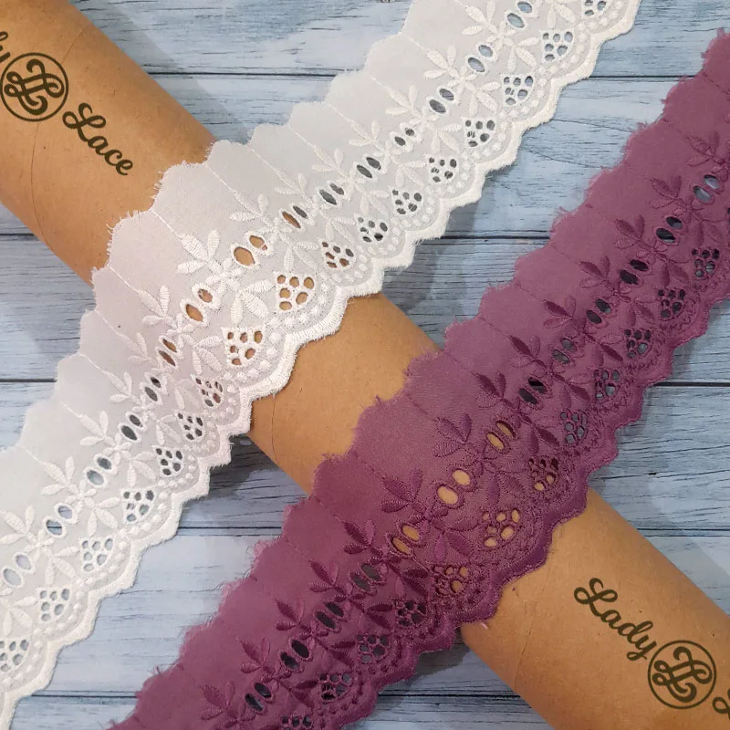 imported-cotton-hanging-lace-trim-1 Imported Cotton Hanging Lace Trim, 2 inch wide, 1 metre length
