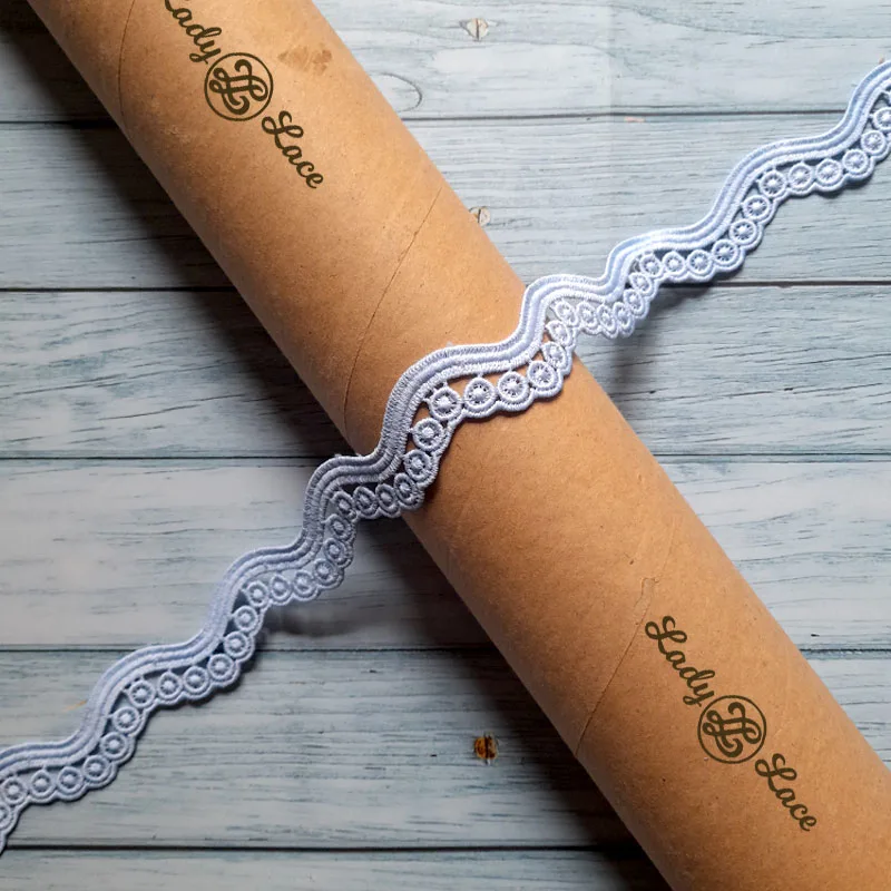 waves-with-dots-lace-trim-1 Waves with Dots Lace Trim, 1 metre length, 1 inch wide