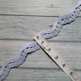 Waves with Dots Lace Trim, 1 metre length, 1 inch wide