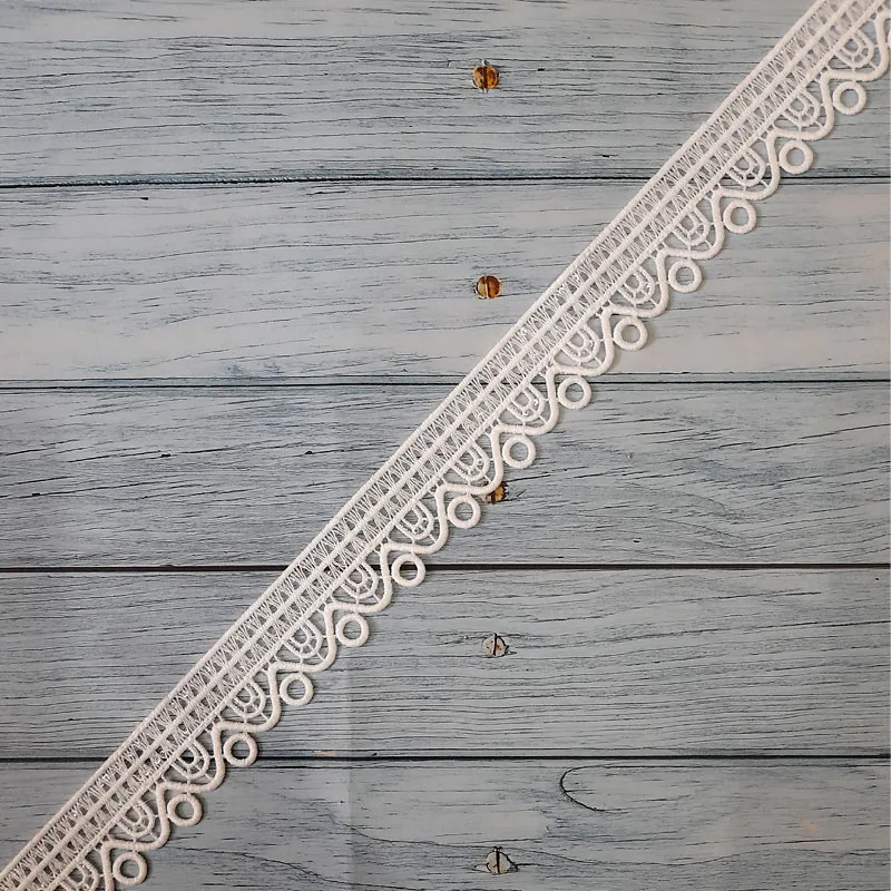 white-sequin-fancy-hanging-lace-trim-2 White sequin fancy hanging lace trim, 1.5 inch wide, 1 metre length
