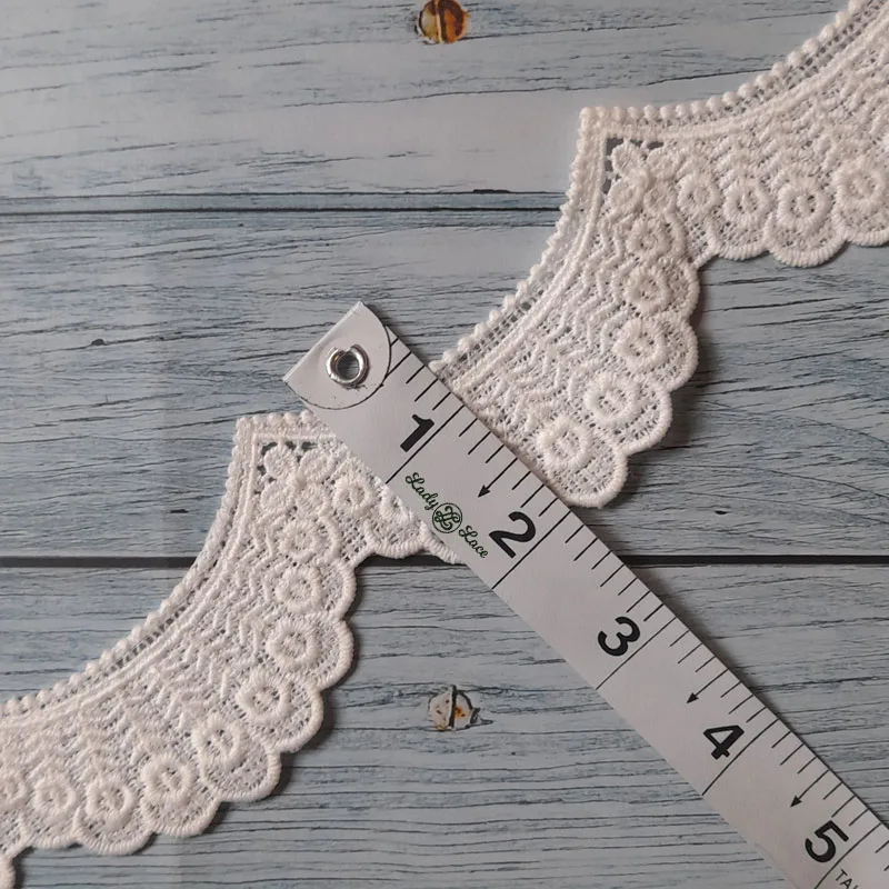 white-sequin-scallop-lace-trim-2-inch-wide-1-metre-length-2 White sequin scallop lace trim, 2 inch wide, 1 metre length