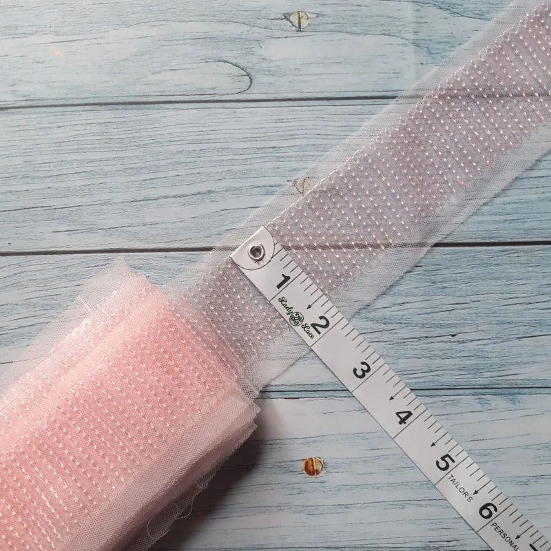 baby-pink-sequin-lace-trim-1-5-inch-2 Baby pink sequin lace trim, 1.5 inch wide, 1 metre length