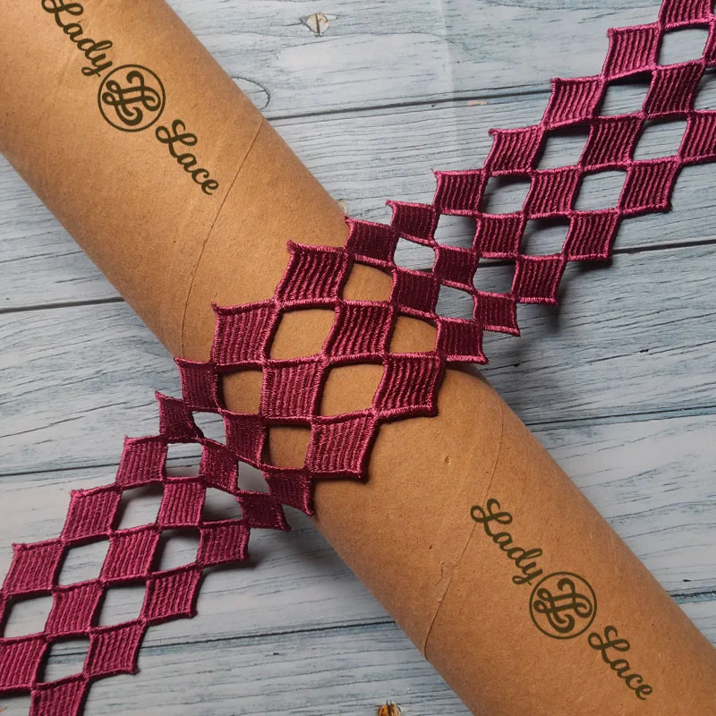 magenta-pink-lace-2-8-inch-wide-1-metre-1 Magenta pink lace, 2.8 inch wide, 1 metre length