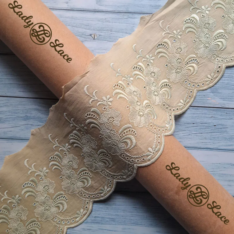 pure-cotton-one-sided-lace-trim-1 Pure Cotton One Sided Lace Trim, 5 inch, 1 metre length