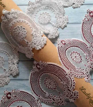 Exclusive Turkish Cording Organza Sequin Lace Trim