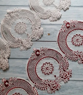 Exclusive Turkish Cording Organza Sequin Lace Trim