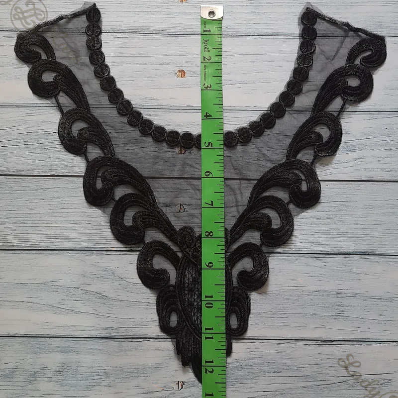 black-necklace-flower-work-piece-13-inch-2 Black Necklace Flower Work Piece 13 inch