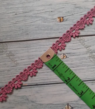 Tiny edge lace trim, 0.50 inch width, 1 metre length