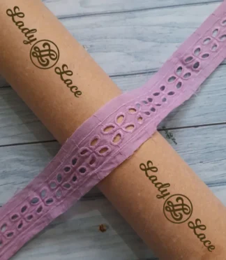 Cotton insertion lace, 1.5 inch width, 1 metre length