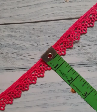 Tiny edging lace trim, 0.50 inch width, 1 metre length