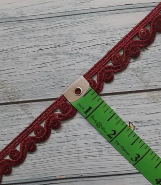 Tiny edging lace trim, 0.50 inch width, 1 metre length