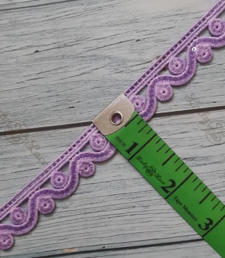 Tiny edging lace trim, 0.50 inch width, 1 metre length