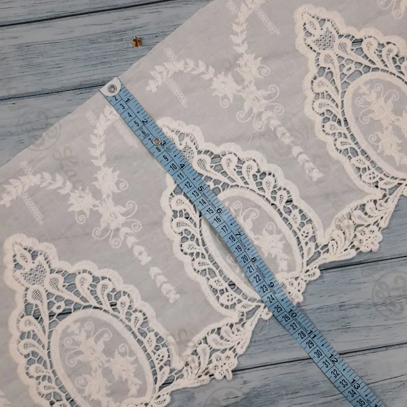 white-cotton-hakoba-jumbo-lace-belt-2 White Cotton Hakoba Jumbo Lace Belt – 10 Inch Width, 1 Yard Length