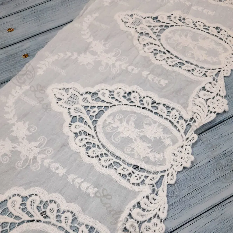white-cotton-hakoba-jumbo-lace-belt-3 White Cotton Hakoba Jumbo Lace Belt – 10 Inch Width, 1 Yard Length