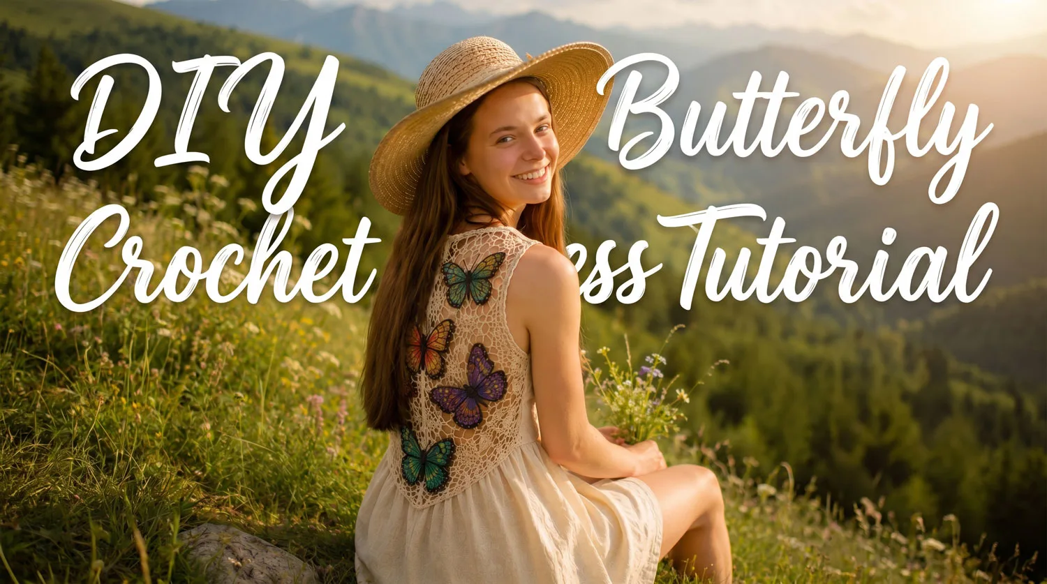 Butterfly Crochet Dress