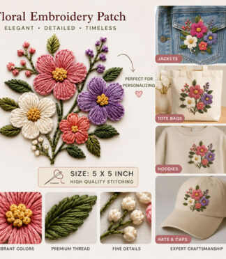 flower-embroidery-patch-5×5-inch-decorative-applique-2 Flower Embroidery Patch 5x5 Inch Decorative Applique