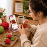 Strawberry Crochet Keychain Tutorial Pattern
