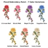 Floral Embroidery Applique Patch – 7 Color Variations