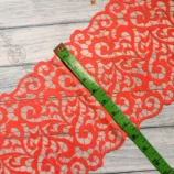Neon Pink Net Lace Trim – 8 Inch
