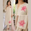 Pink Embroidery Flower Patch