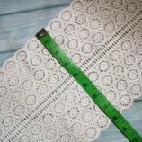 White Flower Cotton Lace Trim – 8 Inch